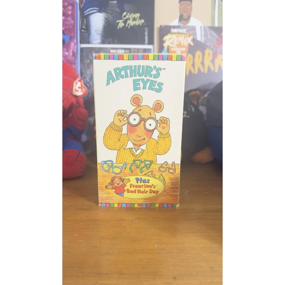 Arthur's Eyes VHS Tape Plus Francine's Bad Hair Day Vintage PBS Kids Show Rare